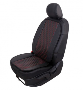 Накидка универс. VOIN Duty экокожа, к-т 1шт., поролон 7мм. стеганая(красный) AZARD VN160102 фото 119184