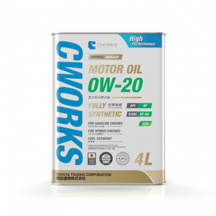 SUPERIA CWORKS OIL 0W20  SP/GF-6A   4 л (масло моторное синтетическое) Япония фото 116356