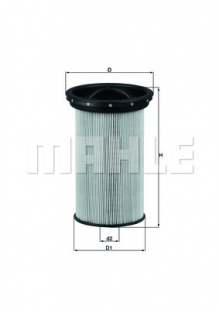 MAHLE Элемент фильтрующий топливного фильтра KX 69 ECO S0322 (PU 742) фото 107036