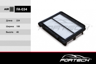 FA-034   FORTECH Ф\ возд\96536696     CHEVROLET / DAEWOO Aveo (05~), Kalos (02~) 1.2-1.5L ( C2324) фото 86545