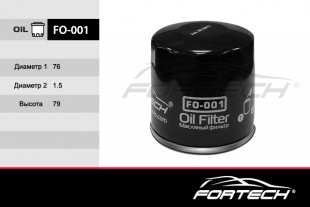 FO-001    FORTECH Ф\ масл\94797406     DAEWOO Nexia,CHEVROLET  (MANN. W712/22 , W712/75) фото 86635