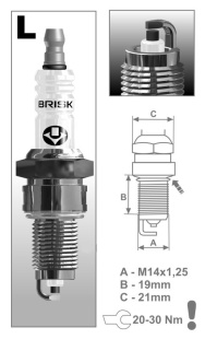 Свеча BRISK Super-forte LOR15YC-1 "21" (инд) фото 118347