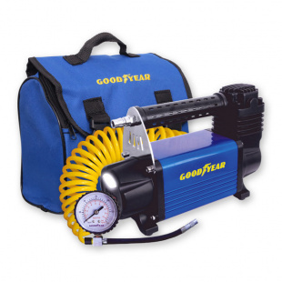Воздушный компрессор GOODYEAR GY-50L LED 50 л/мин с фонарём, питание от АКБ, съемный витой  GY000113 фото 85484