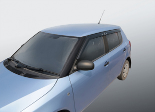 Дефлекторы на боковые стекла VORON GLASS SCODA FABIA 2007-2014н.в (накл/скотч) (к-т 4шт) фото 105769