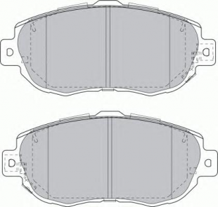 Колодки тормозные V697 Toyota PF1324k1 04465-14081 44652231279 04465-22311   FINWHALE фото 118503