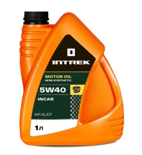 Масло моторное  5w40 SL/CF полусинтетика INCAR "INTREK" 1 л фото 124926