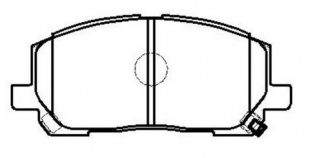 Колодки тормозные V986 Toyota PF1457 04465-48030   FINWHALE фото 118563