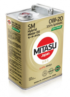 MITASU MOLY-TRIMER 0W20 HYBRID SM/CF-4, A1/B1-04   4 л (масло синтетическое) фото 85021
