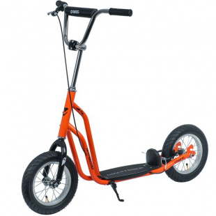 Самокат для детей Novatrack STAMP N1, ручн.торм. V-brake, дропаут,мяг.накл на руле, оранжевый 140966 фото 121635