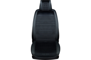 Накидка сиденья вельвет/экокожа  2 предм. SKYWAY POSH Черная S01302050 фото 123930