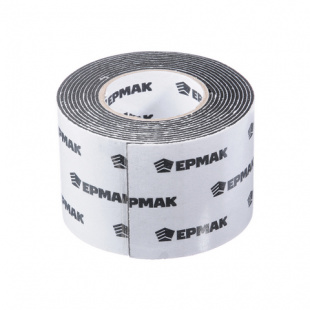 Лента клеящая монтажная 2-х сторонняя, для АВТО, 50мм x 2м черная ЕРМАК 472-024 фото 84467