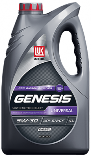 ЛУКОЙЛ Genesis UNIVERSAL DIESEL  5w30  SN, C2/C3   4 л( масло на основе синтетич. технол.)  фото 114065