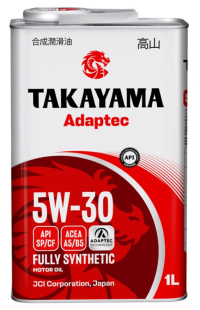 Takayama Adaptec 5W30 A5/B5 SP/CF 1л (металл) синт АКЦИЯ -18% фото 133927