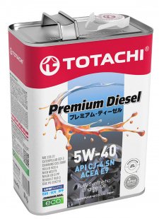 TOTACHI Premium Diesel 5w40  CJ-4/SN   4 л (масло синтетическое) фото 114724
