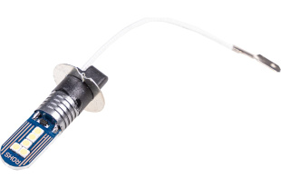 Автолампа диод H3 12/24V 10 SMD диодов 1-конт Белая SKYWAY (в компл. 2 шт.)S08202056  фото 126398