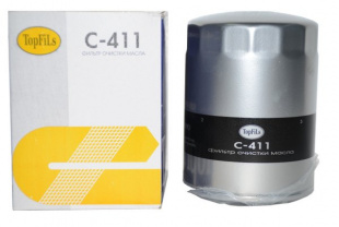 Фильтр маслянный C-411 TopFils Корея фото 88049