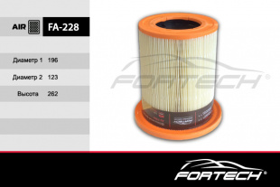 FA-228    FORTECH Ф\ возд.\C41R921109010    ГАЗ Газель дв.Cummins 2.8 л,15- ЕВРО 4-5 (DIFA4237) ВЫС. фото 95126