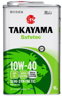 Takayama Safetec 10W40 A3/B4 SL 1л (металл) п/с АКЦИЯ -18% фото 131865