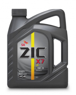 ZIC X7 LS 5w30  SN/CF, C3   6 л (масло синтетическое) фото 94818