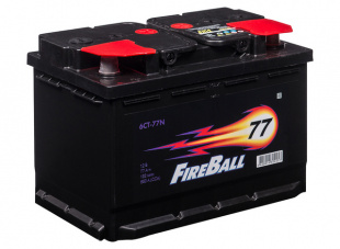Аккумулятор  FireBall  77 а/ч R  670А 276х175х190 фото 84298