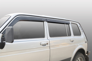 Дефлекторы на боковые стекла VORON GLASS LADA NIVA 5dv(накладные/скотч) (к-т 4шт) фото 103589