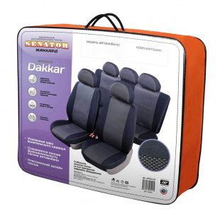 Чехлы модел. SENATOR DAKKAR жаккард CHEVROLET LACETTI 2004-2013 ЧЕРНЫЙ AZARD S3010121 АКЦИЯ -40% фото 105486