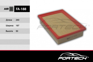 FA-188    FORTECH Ф\ возд\96950990      CHEVROLET Aveo new (11~)  ( MANN. C24028 ) фото 83592