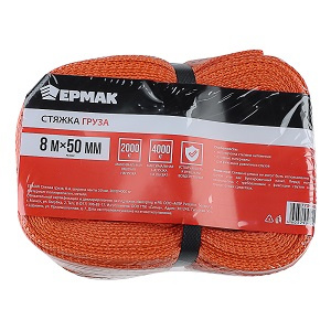 ЕРМАК Стяжка груза 8м, ширина ленты 50мм, 800кг (773-043) фото 129632
