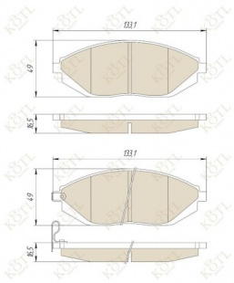 Тормозные колодки перед. 4606KT \96682858\KOTL   CHEVROLET SPARK (M300) 1.0/1.2 (10-) (TRW. GDB4606) фото 121730
