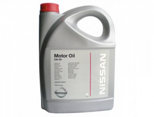 NISSAN  5W40  SN/CF, A3/B4  5 л (масло синтетическое) пласт.канистра фото 106761