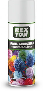 Эмаль белая глянцевая REXTON RT-100.20 520 мл (алкидная,аэрозоль) фото 84323