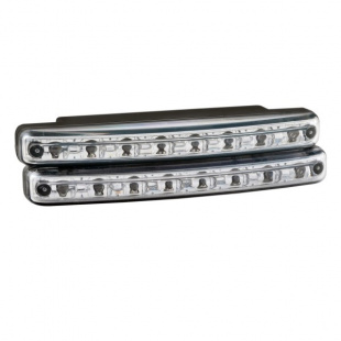 Ходовые огни  SKYWAY 12V 8 диодов Safety (~155*40*15мм) 2шт S01501021 фото 97031