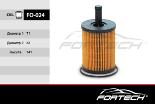 FO-024    FORTECH Ф\ масл\КАТР\1118184    Audi A2-A6\Q5 Skoda Oktavia 2\Superb 2  (MANN. HU719/7x) фото 88923