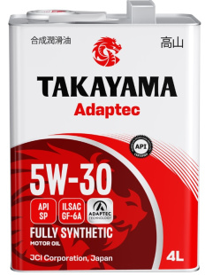 Takayama Adaptec 5W30 GF-6A SP  4л (металл) синт АКЦИЯ -18% фото 132052
