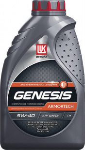 ЛУКОЙЛ Genesis Armortech 5w40  SQ/CF, A3/B4   1 л (масло синтетическое)  фото 84163