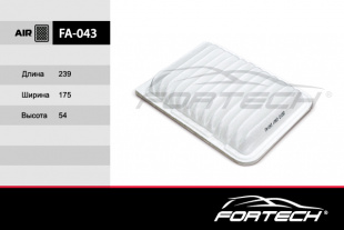FA-043    FORTECH Ф\ возд\178010D060    TOYOTA  Avensis\ Corolla\ RAV4 (VIC. A-1013)  (MANN. C24005) фото 85792