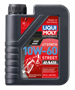 LIQUI MOLY Motorbike 4T Street Racing Synth 10w60  SL, MA2   1 л (масло синтетическое) 1525 фото 115622