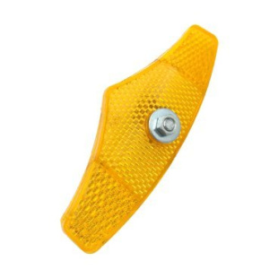 Отражатель на спицы, пластик, желтый 02116 фото 130609