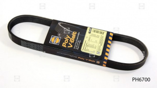Ремень поликлиновой 2108-099, 2113-15  6PK700   PH6700 \6PK0700 HOLA фото 86880
