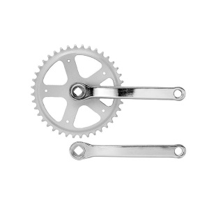 Шатуны-система TRIX, 1ск., 1/2"х1/8", 46 зуб., сталь, шатуны 165мм, резьба 9/16", под квадрат, 10032 фото 127635