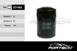 FO-062    FORTECH Ф\ масл\MK66609    IVECO Daily\MITSUBISHI FUSO:Canter (09~) 3.0  (MANN. W940/69) фото 102959