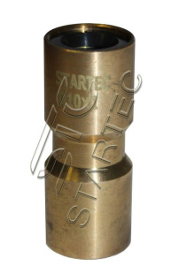Фитинг латунный  с пласт. вставкой прямой 15х1,5 INF.21.15 фото 124731