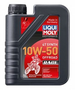 LIQUI MOLY Motorbike 4T Synth Offroad Race 10W50 SN Plus MA2 1 л (масло синтетическое) 3051 фото 115625