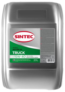 Sintec Truck 15W40 CI-4/SL 20л мин фото 131950