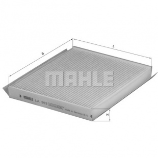 MAHLE Элемент фильтрующий салонного фильтра LA 362 Z0322 (CU 1719) фото 110280