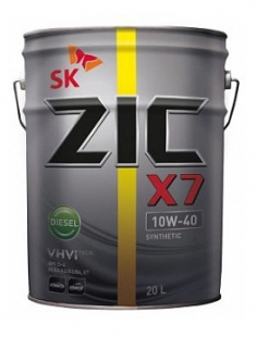 ZIC X7 10w40 Diesel  CI-4/E7  20 л (масло синтетическое) фото 95821