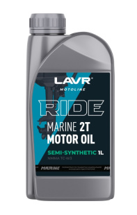 LAVR motoline Моторное масло RIDE MARINE 2Т TC-W3 SEMI-SYNTHETIC (1 л)  Ln7788 фото 136849