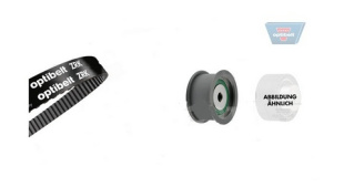 Комплект ремня ГРМ ZRK-KIT KT 1495 00ZA \KT1495\2112100611001\OPTIBELT  ВАЗ 1.5-1.6 16V  136x25 фото 123605