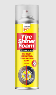 Чернитель шин пенный KANGAROO Tire Shiner Clean&Black 650 мл фото 136390