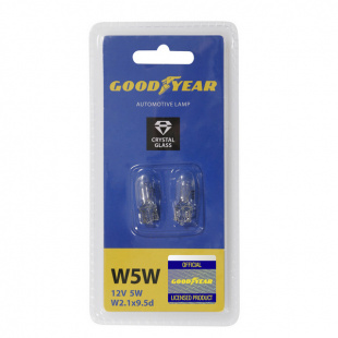 W5W 12V 5W GOODYEAR лампа накаливания автомобильная (W2.1x9.5d блистер 2 шт)   GY015206 фото 107809
